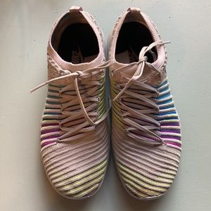 Nike free run with stretch material